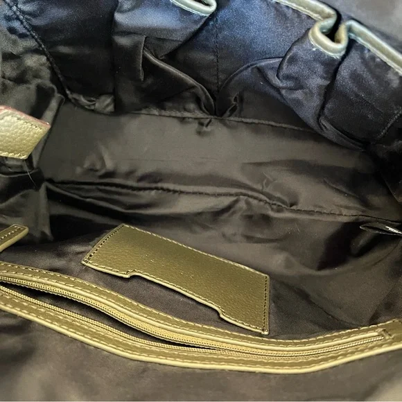 Sanctuary Olive Green Pebbled Leather Top Zip Crossbody Shoulder Bag - Picture 10 of 12